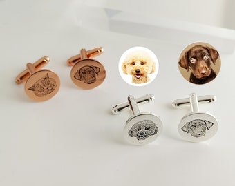 Personalized Cufflinks,Custom Pet Cufflinks,Photo Cufflinks,Mens Cufflinks,Pet Memorial Cufflinks,Wedding Gifts