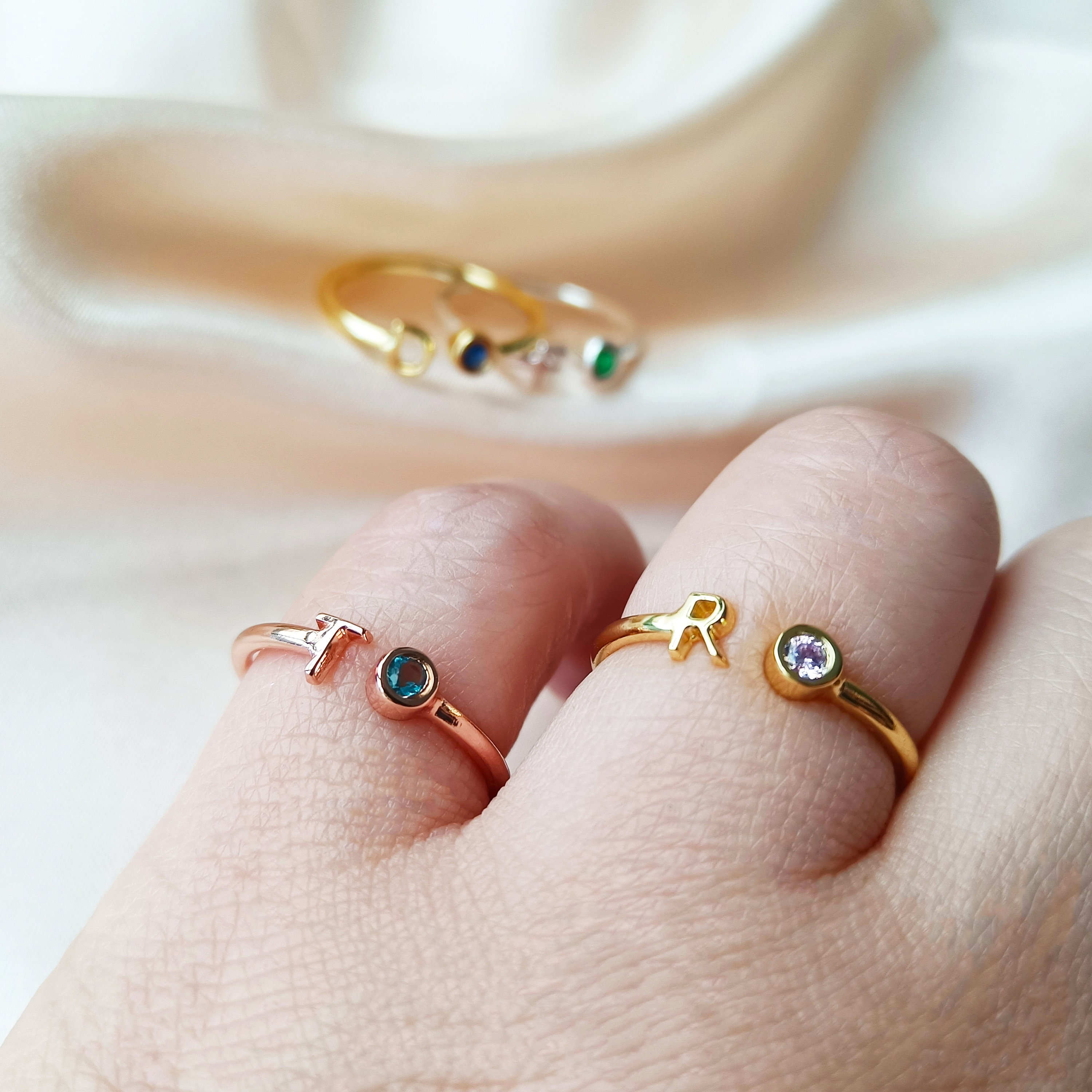 Ring R Name For Girls Buy R Letter Ring Online In India India