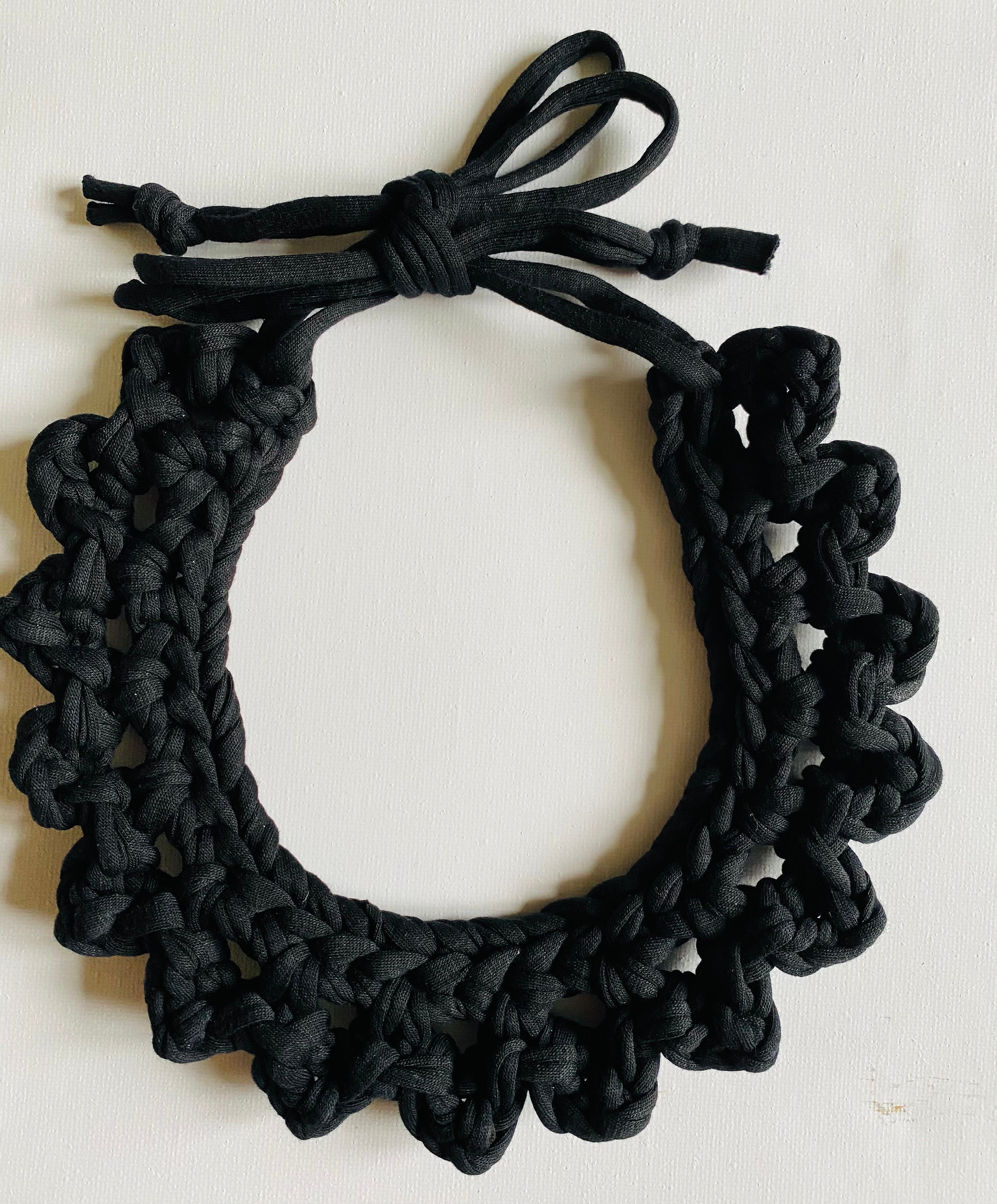 Chic Crochet Choker Handmade Necklace Crochet Necklace Etsy New Zealand