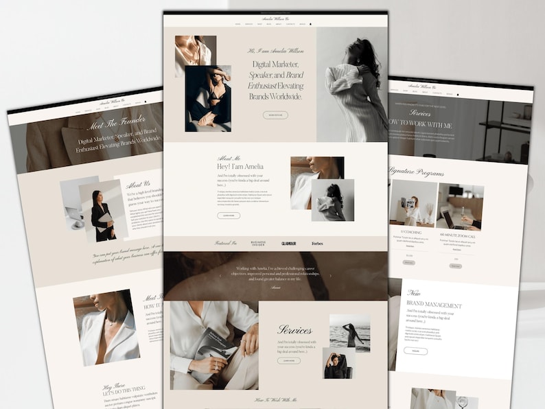 Wix Website Template for Coaches,