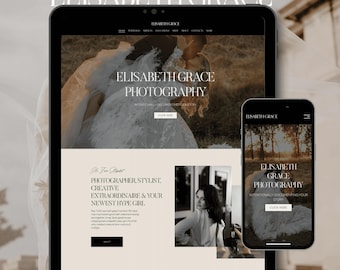 Squarespace Photography Template, Artist Portfolio Website, Boudoir Photography Website, Photography Portfolio, Squarespace Photographer