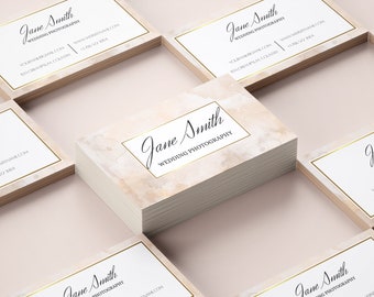 Elegant business card design template, Printable Business Card, Watercolor business card, Modern Business Card,Editable Card