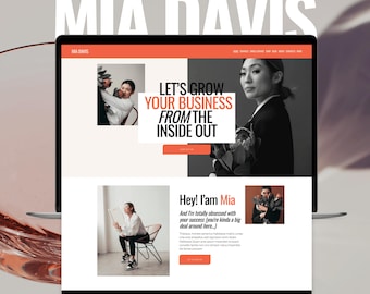 Squarespace Website Template, Squarespace Blog Template, Course website, Booking Website Template, Podcaster Website, Blogger template