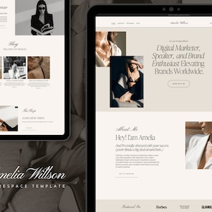 Square space website, Squarespace Coaching Website,  Course website, Booking Website Template, Podcaster Website, Blogger template