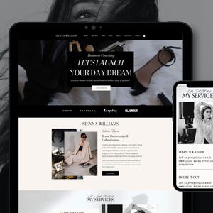 wix website template coach blog shop