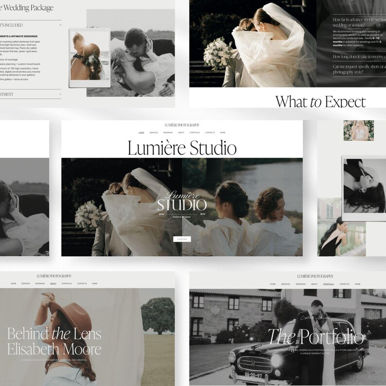 photography squarespace template, photographer website template