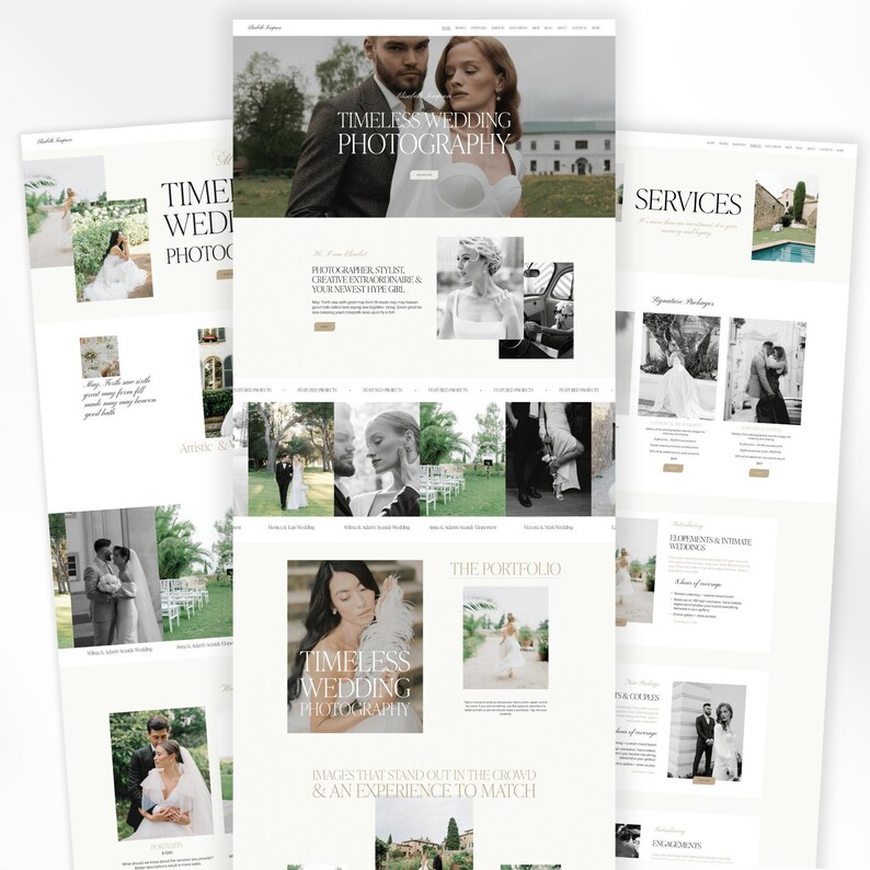 Squarespace 7.1 Wedding Photographer Website Template