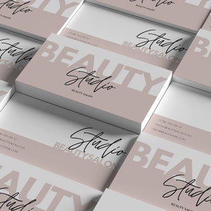 Wizytówka Beauty, Różowa wizytówka, Jednostronna, Dwustronna, Wizytówka salonu, Elegancka wizytówka, Elegancka wizytówka,