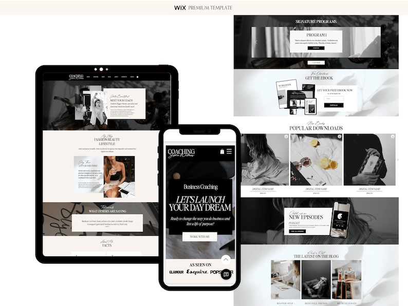 wix photography website template
