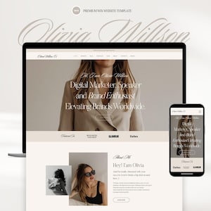 Wix-websitesjabloon voor coaches en bloggers, Wix-portfoliowebsite, Wix-thema voor e-commerce, cursussen, podcasts, Wix-winkel.