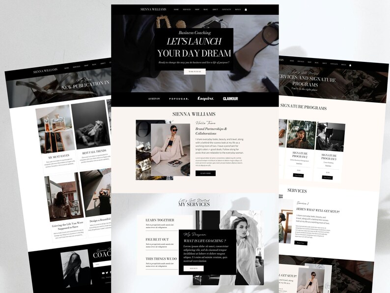 website template wix for coaches