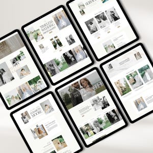 Photography Squarespace Website Template, Wedding Photographer Website