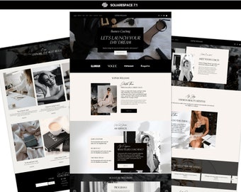 Squarespace website template, website template coach, Photography Squarespace Website, squarespace portfolio website