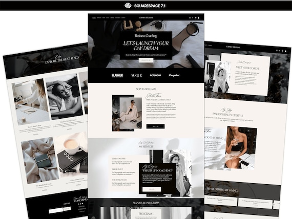 Squarespace website template, website template coach, Photography Squarespace Website, squarespace portfolio website