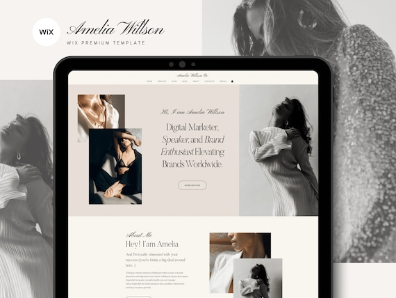 Wix Website Template for Coaches, Blog & Business Website Template Wix,  Wix Podcast Website theme , Online Store Template, Wix Coach Theme