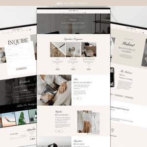 wix podcast template