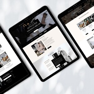 wix website template coach blog