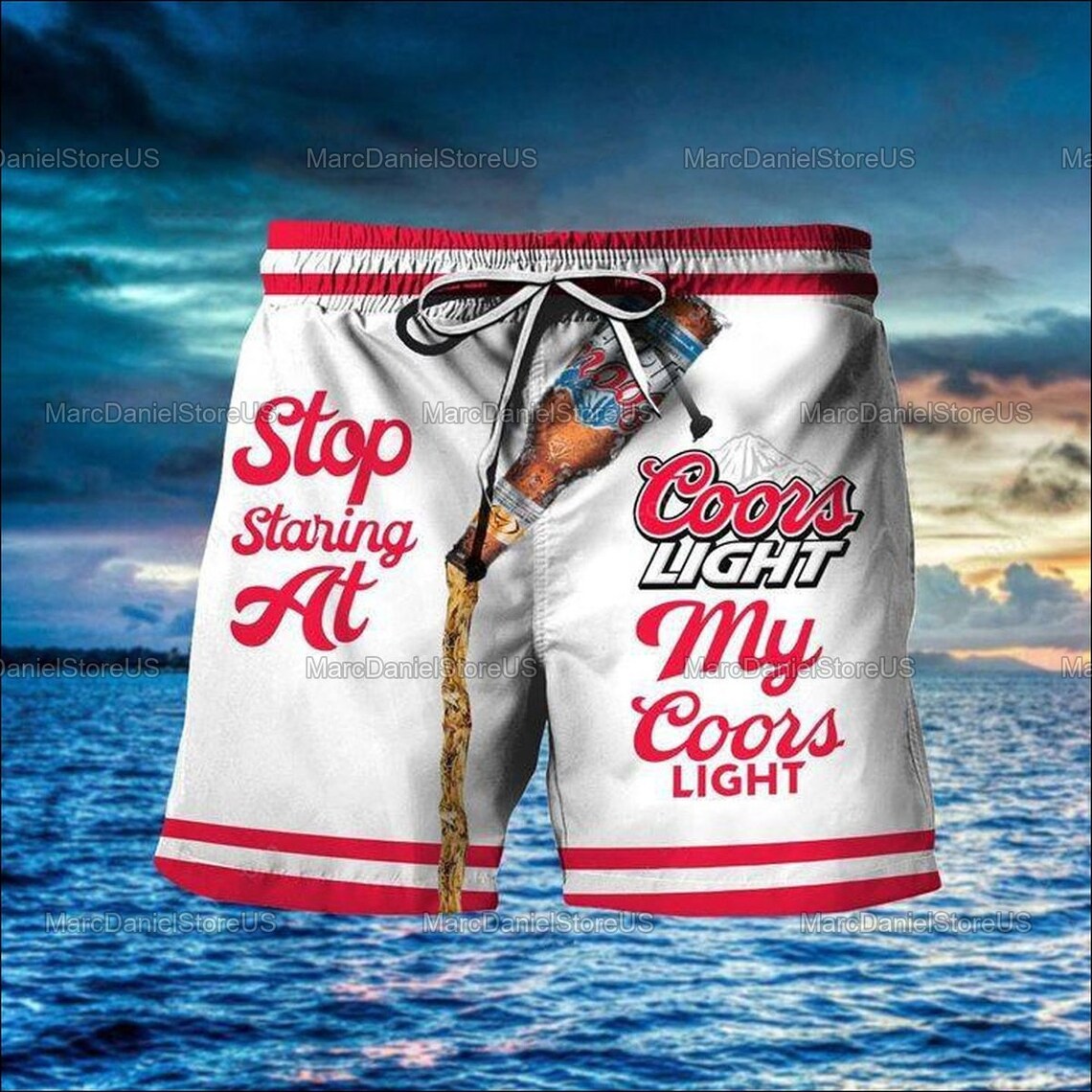 Coors Light Shorts Coors Light Gifts Man Shorts Etsy