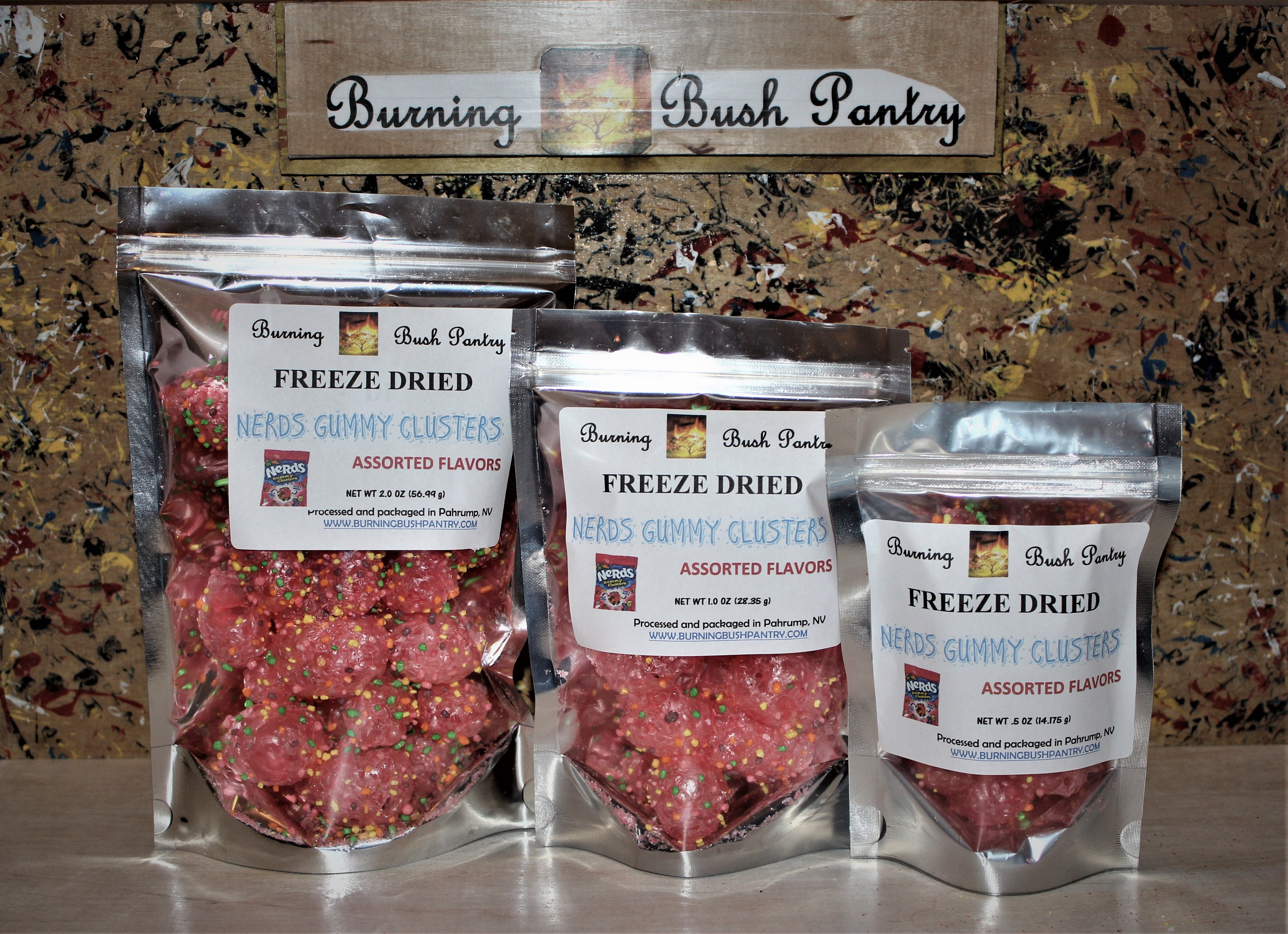 Nerds Clusters (product of Ferrara Candy)Freeze Dried puffy, crunchy …