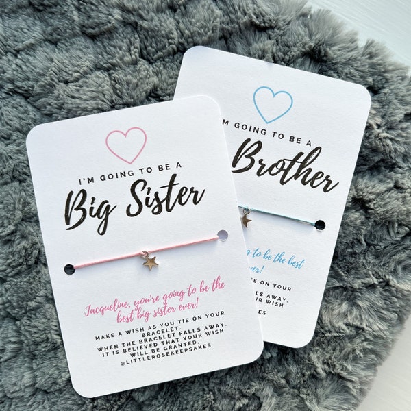 I’m going to be a big Sister or Brother, Pregnancy announcement, Pregnancy Gift, Letterbox Gift, Baby Shower