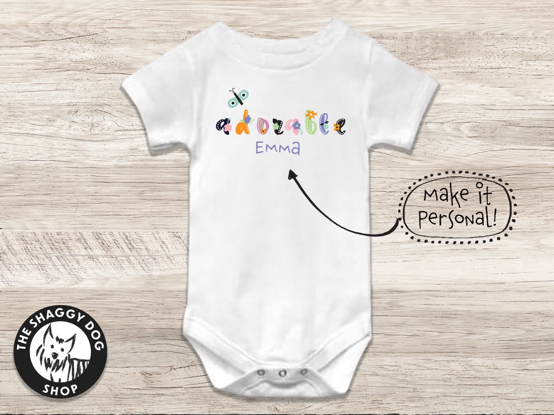 Personalized Baby Girl Clothing Custom Name Baby Set Baby Etsy