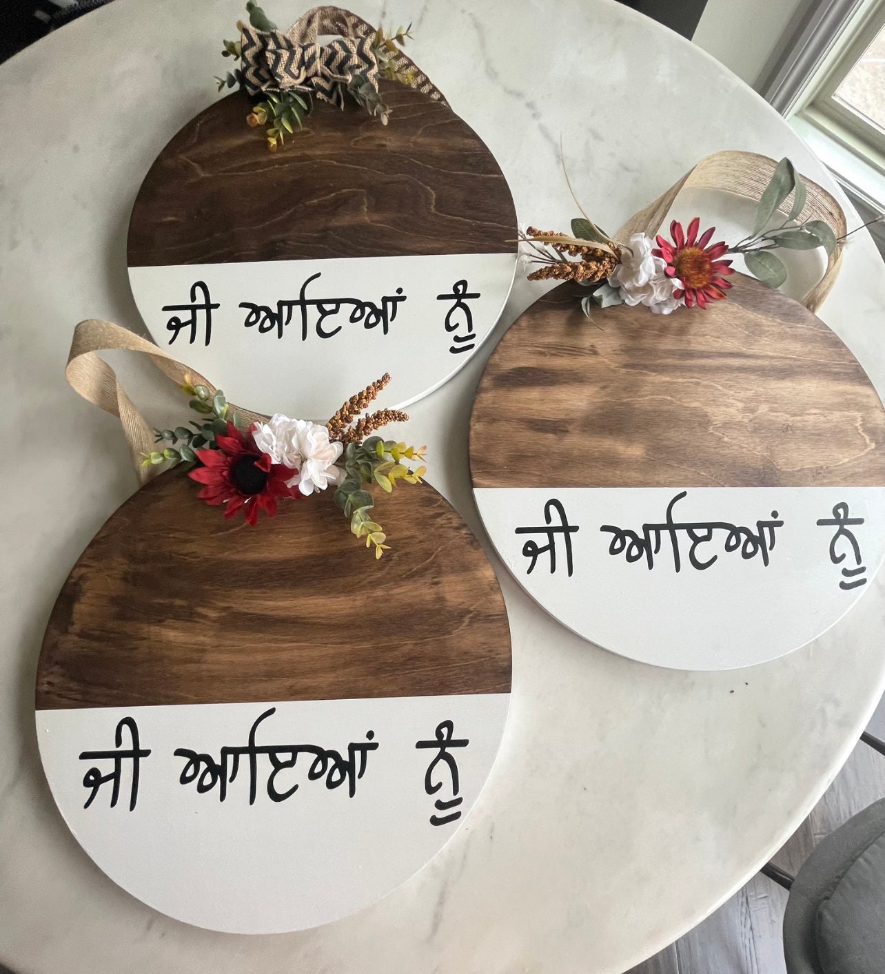 Jee Aayan Nu Door Hanger, Punjabi Door Hanger, Punjabi Gifts, Punjabi Sign Etsy