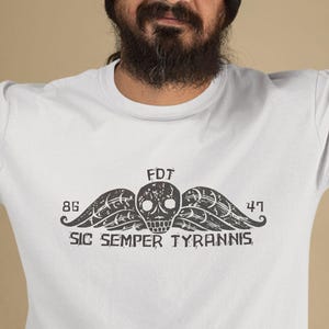 Sic Semper Tyrannis 8647 FDT Skull Goth 8647 Shirt Anti Maga Shirt Is He Dead Yet Shirt No Kings T Shirt No Kings Tshirt No Kings Shirt