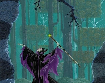 Sleeping Beauty Maleficent Walt Disney Fine Art Michael Provenza