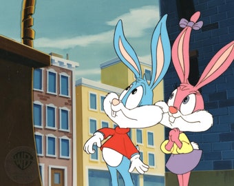 Tiny Toons Original Production Cel: Babs Bunny and Buster Bunny