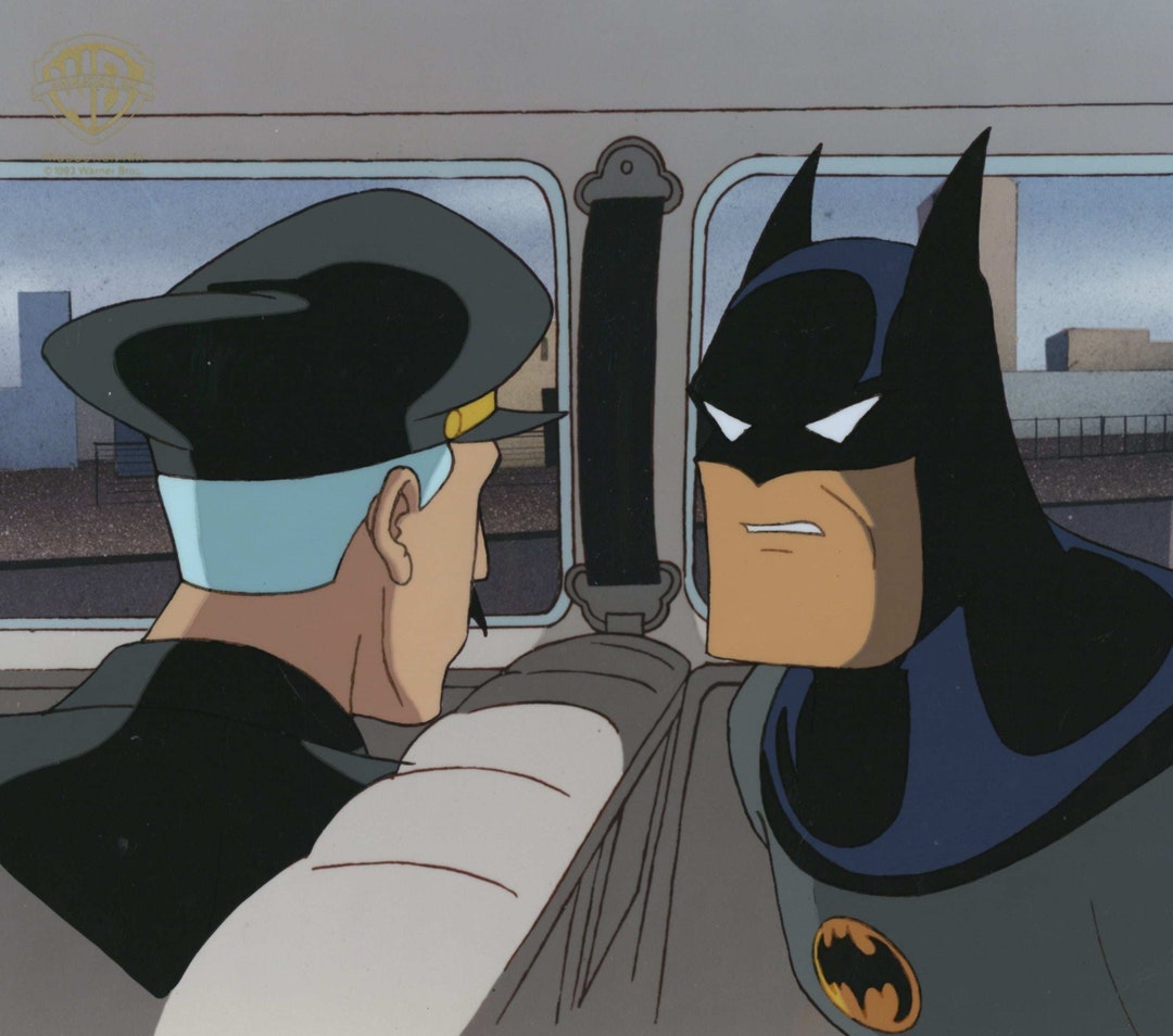 Batman the Animated Series Original Production Cel: Batman and Alfred ...