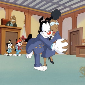 Animaniacs Original Production Cel: Wakko, Yakko, and Dot