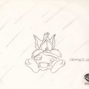 Tiny Toons Original Production Drawing: Furrball