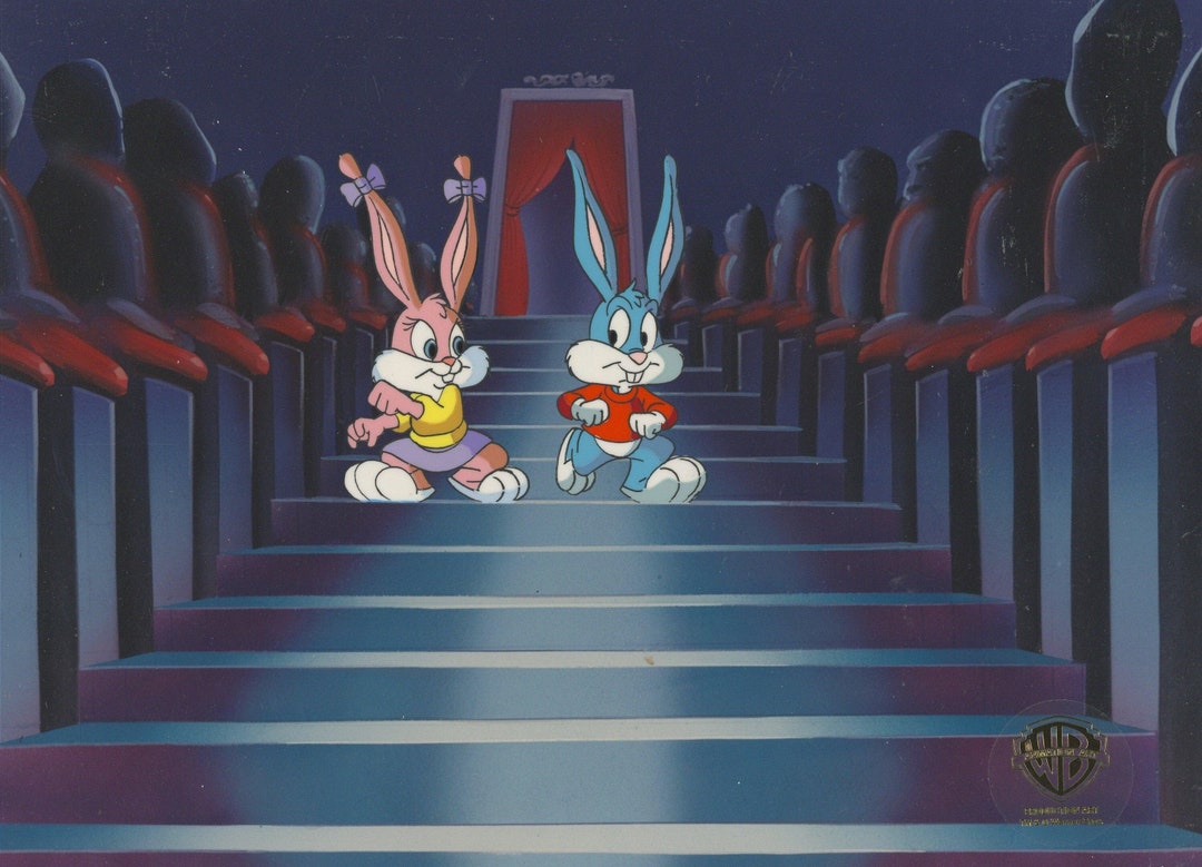 Tiny Toons Original Production Cel: Buster Bunny and Babs Bunny - Etsy