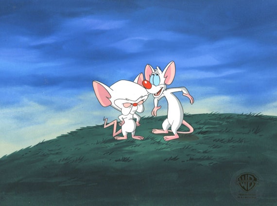 Pinky and the Brain Original Production Cel: Pinky and Brain - Etsy