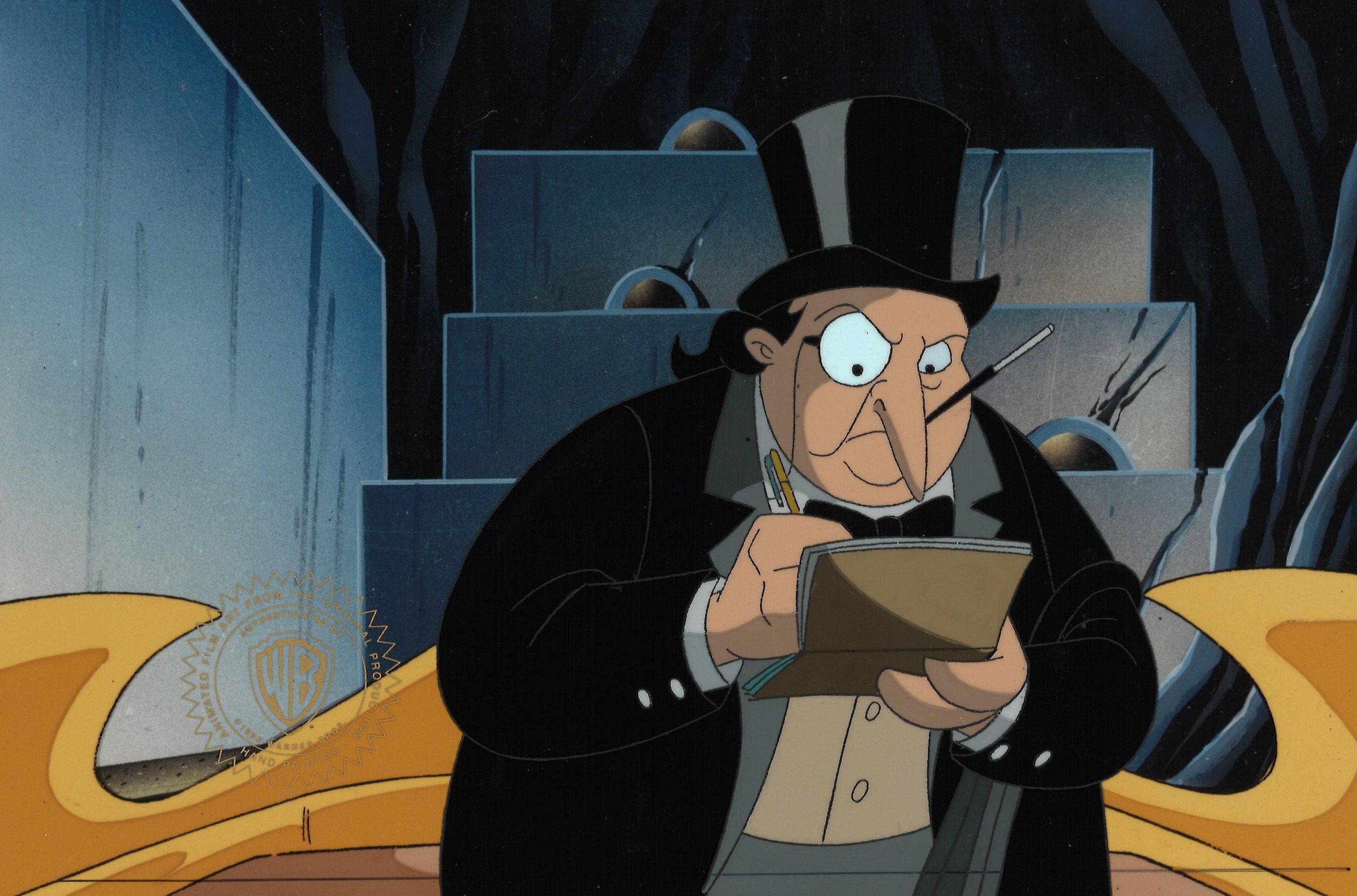 アメコミ Batman: The Animated Series The Penguin Batman the Animated Series Original Production Cel: Penguin - Etsy