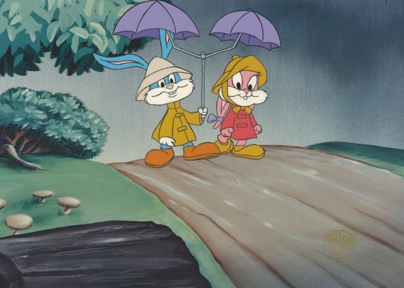 Tiny Toons Original Production Cel: Buster Bunny and Babs Bunny 