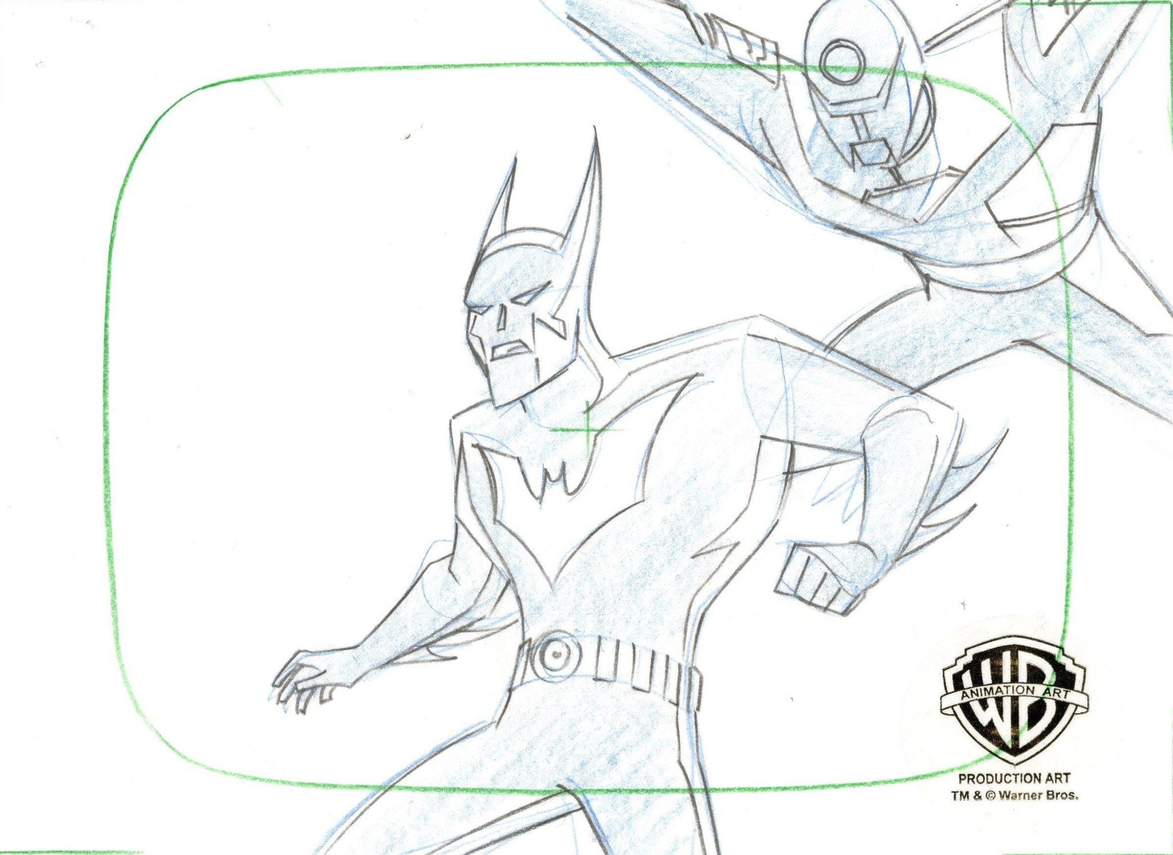 Batman Beyond Original Production Drawing: Batman - Etsy