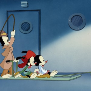 Animaniacs Original Production Cel: Yakko, Wakko, and Dot