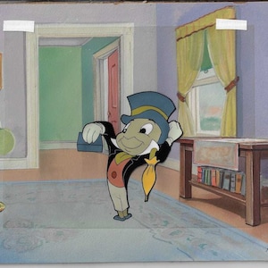 Jiminy Cricket Original Production Cel