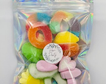 Bolsa de regalo dulce resellable para despedida de soltera/boda, Pick N Mix- Dulces gomosos y gaseosos