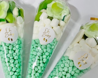 Baby Shower, Baby Reveal Sweet Cones, Oh Baby Sweets