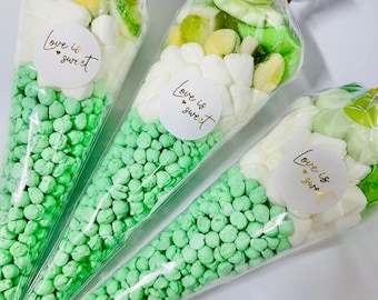 El amor es dulce: boda, aniversario o propuesta Pick N Mix Sweet Cones