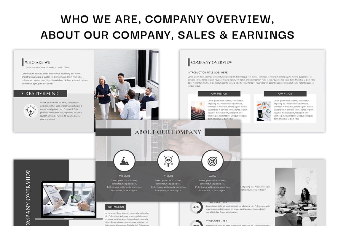 Business Proposal Pitch Deck, Canva Template, Online Course, Powerpoint Slides, Marketing