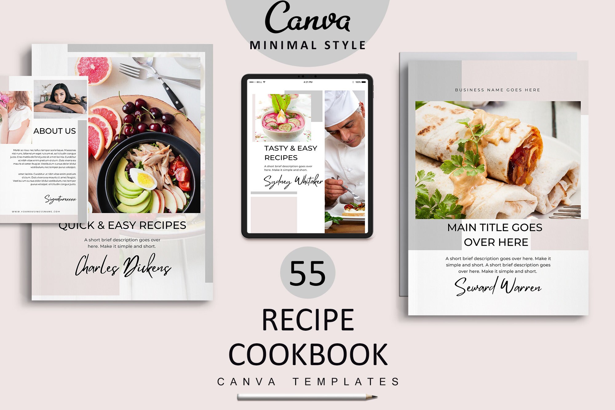 Editable Recipes Editable Recipe Book Recipe Ebook Canva - Etsy