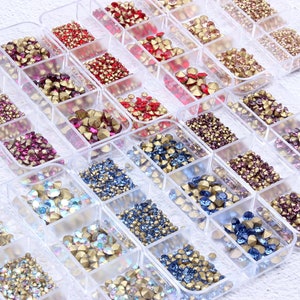 Transparent Jelly Rhinestones 1000 per Bag 5MM, 4MM, 3MM Sizes Non-hotfix  Flatback Faceted Resin AB Rhinestone SS20, SS16, SS12 Clear 