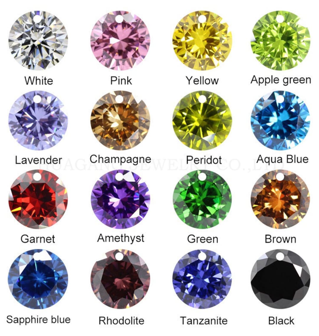 Single Hole Beads Cubic Zirconia Stones AAAAA Round Shape Cubic