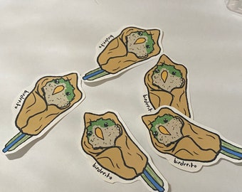 birdritto quaker parrot sticker