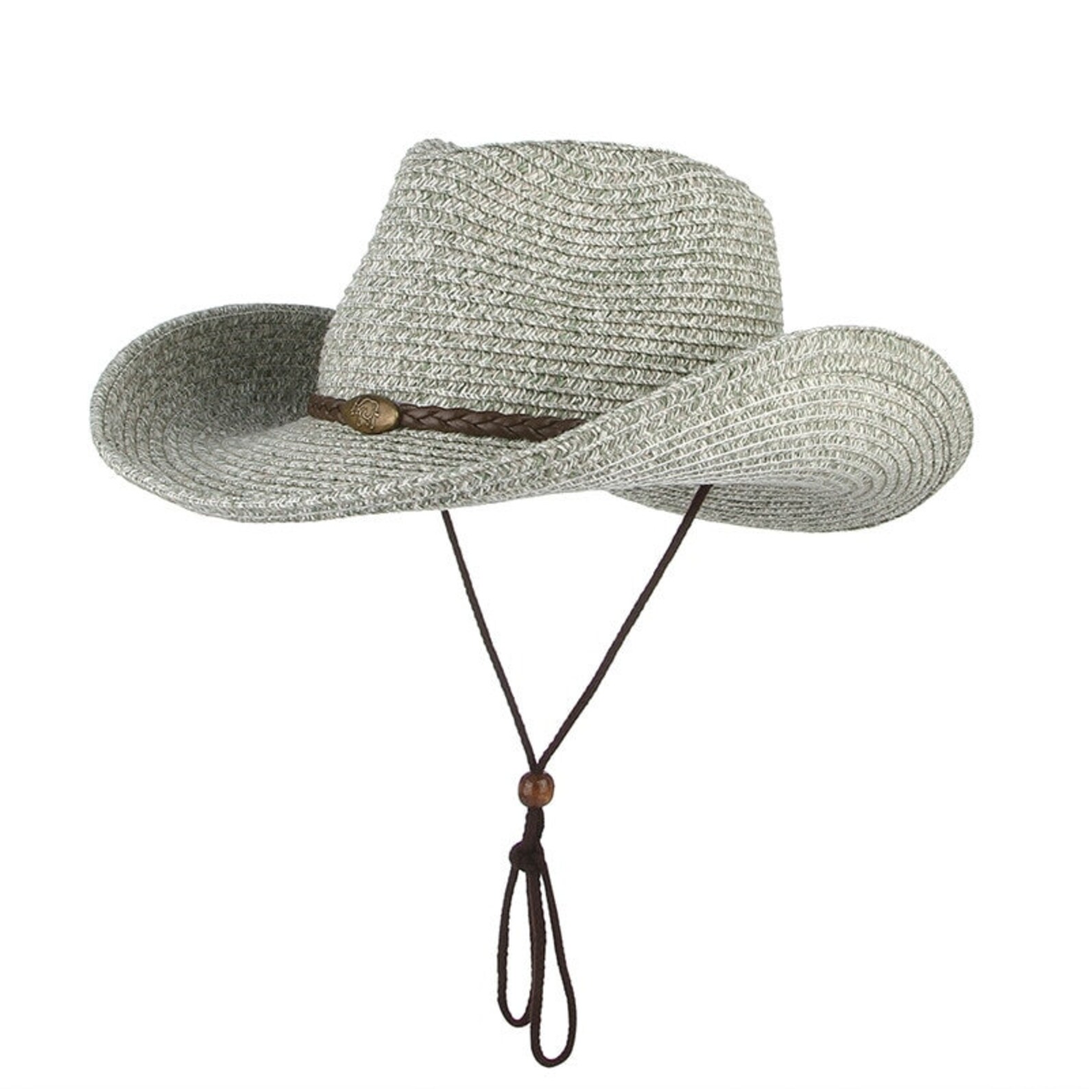 Western Cowboy Sun Hat Wind Lanyard For Men Women Wide Brim Etsy