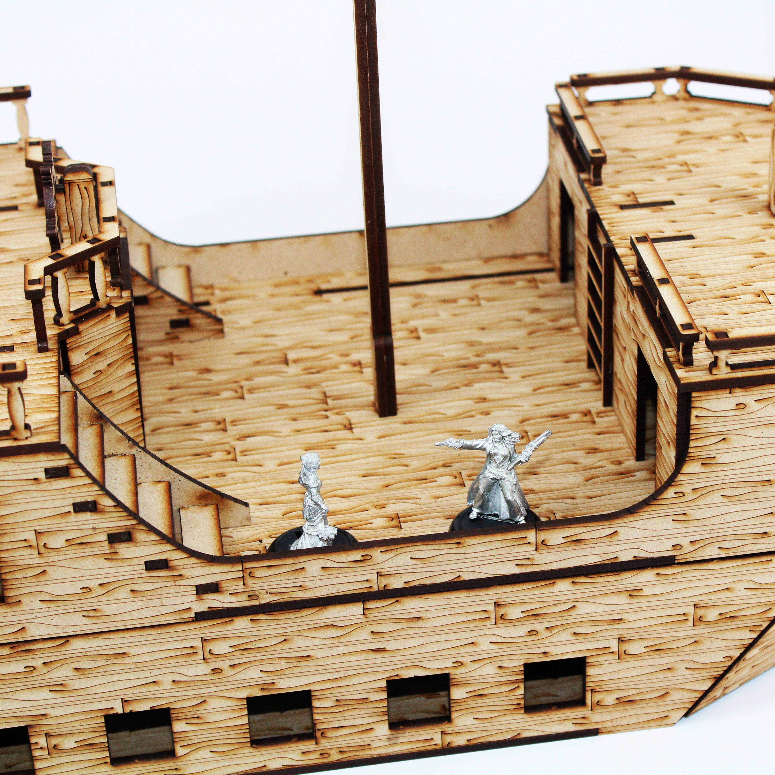 Model Mdf Ship Laser Cut 28mm MDF Terrain: Open Seas - the Pirate Ship - Etsy