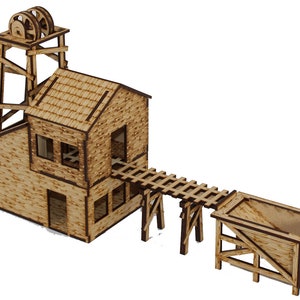 Laser Cut 28mm MDF Terrain: Wild West Boomtown - Lucky Strike Mine